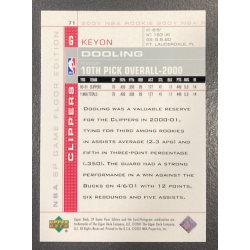KEYON DOOLING 2000-01 UD SP GAME FLOOR ROOKIE 170/300