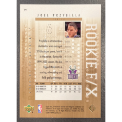 JOEL PRZYBILLA 2000-01 UD SP AUTHENTIC ROOKIE 1158/2000