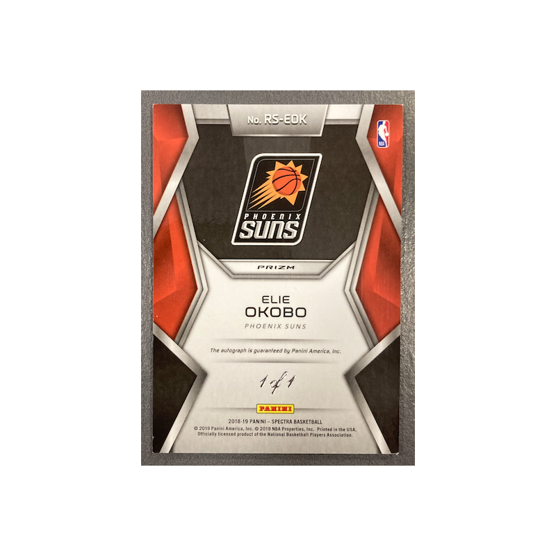 ELIE OKOBO 2018-19 PANINI SPECTRA RISING STARS SIGNATURES 1/1