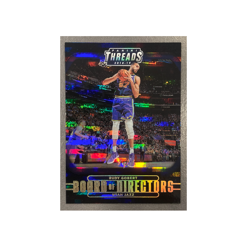 RUDY GOBERT 2018-19 PANINI THREADS PREMIUM BLACK 1/1