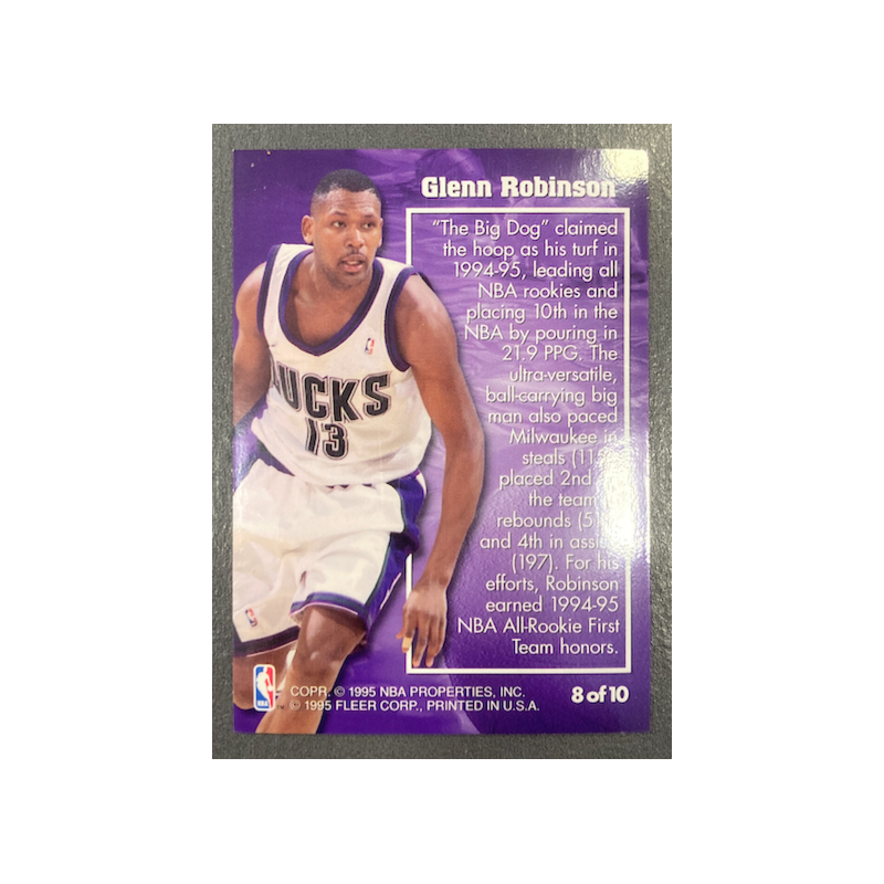 GLENN ROBINSON 1995-96 FLEER METAL MOLTEN METAL M8