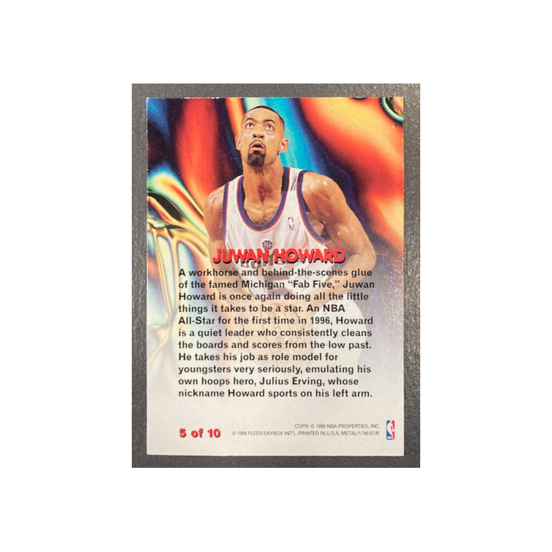JUWAN HOWARD 1996-97 FLEER METAL MOLTEN METAL 5