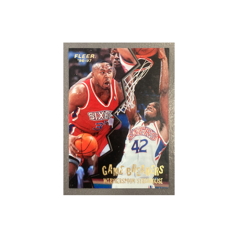 J STACKHOUSE / C WEATHERSPOON 1996-97 FLEER GAME BREAKERS 11