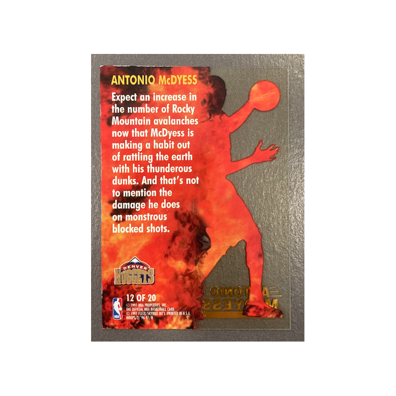 ANTONIO McDYESS 1996-97 SKYBOX HOOPS HOT LIST 12