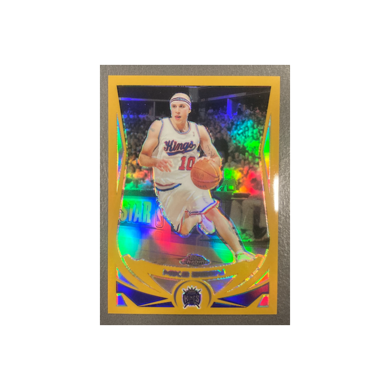 MIKE BIBBY 2004-05 TOPPS CHROME GOLD REFRACTOR 56/99