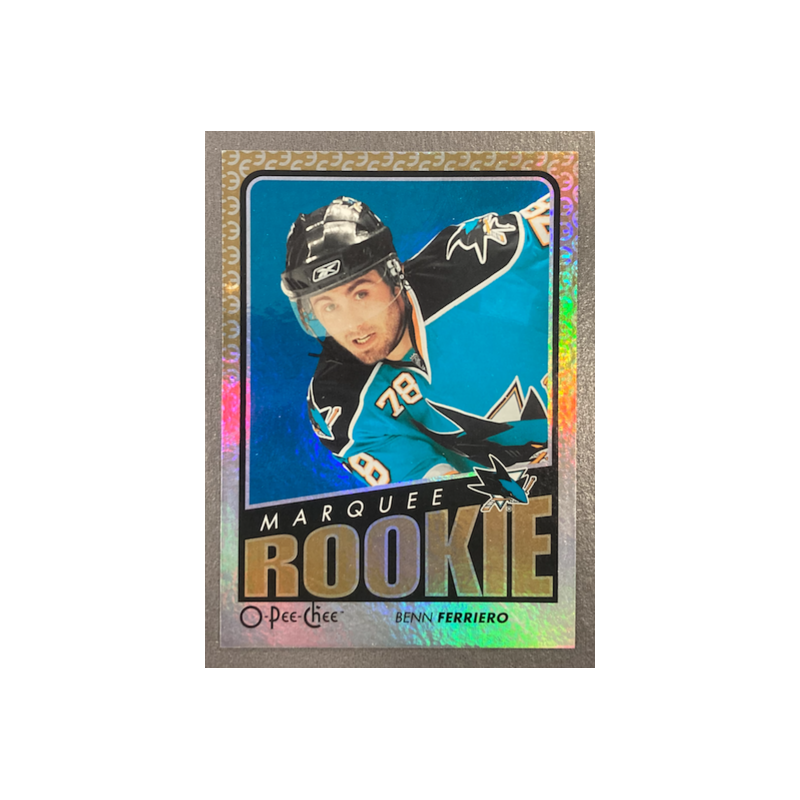 BENN FERRIERO 2009-10 O-PEE-CHEE FOIL RAINBOW MARQUEE ROOKIE