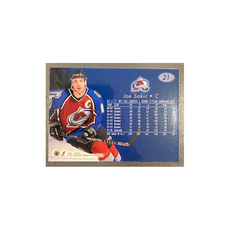 JOE SAKIC 1996 FLAIR ALL STAR - 21