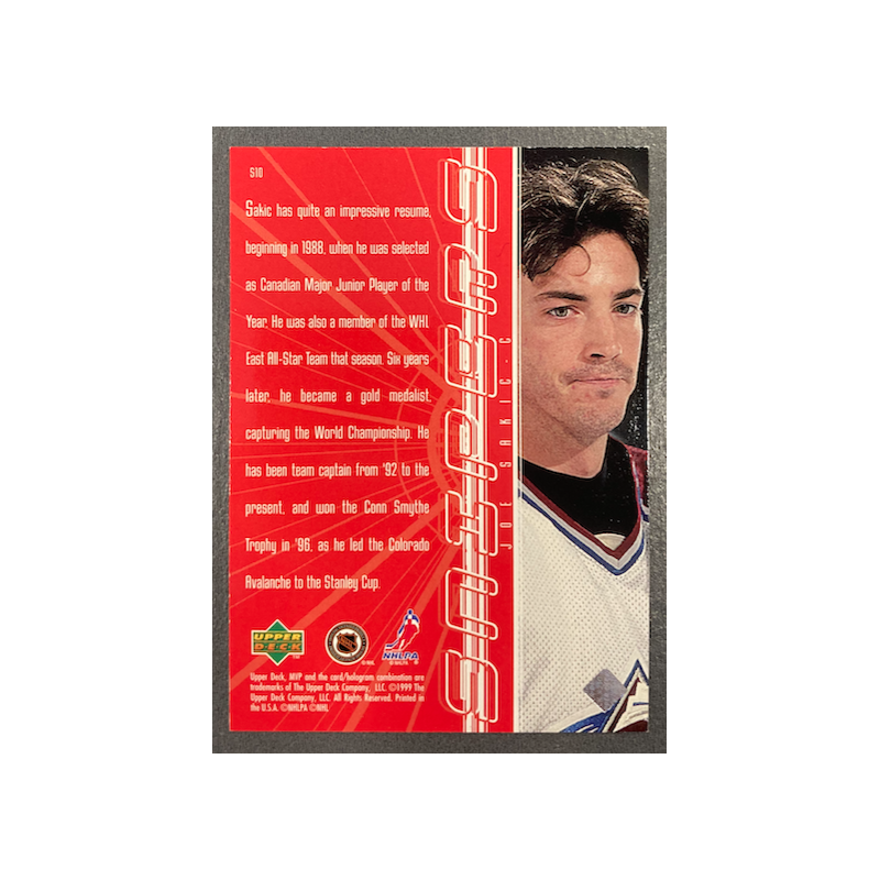 JOE SAKIC 1998 UPPER DECK MVP SNIPERS - S10