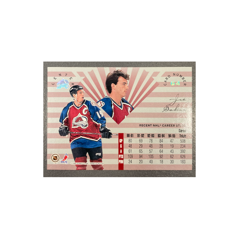 JOE SAKIC 1995 DONRUSS LEAF LIMITED 64