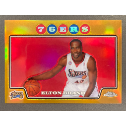 ELTON BRAND 2008-09 TOPPS CHROME GOLD REFRACTOR 14/50