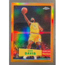 BARON DAVIS 2007-08 TOPPS CHROME 1957-58 VARIATIONS ORANGE REFRACTOR 137/199