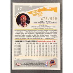 BARON DAVIS 2005-06 TOPPS CHROME REFRACTOR 478/999