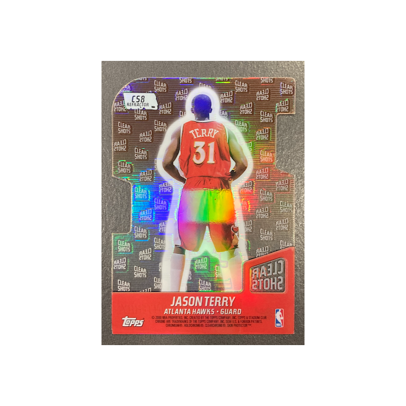 JASON TERRY 1999-00 TOPPS STADIUM CLUB CLEAR SHOTS REFRACTOR CS8