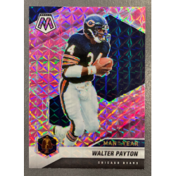 WALTER PAYTON 2021 PANINI MOSAIC PINK MAN OF THE YEAR