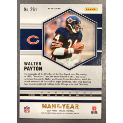 WALTER PAYTON 2021 PANINI MOSAIC PINK MAN OF THE YEAR