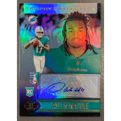 JAYLEN WADDLE 2021 PANINI ILLUSIONS TROPHY COLLECTION ROOKIE AUTO 41/99