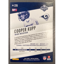 COOPER KUPP 2017 PANINI PRESTIGE XTRA POINTS GREEN ROOKIE /150