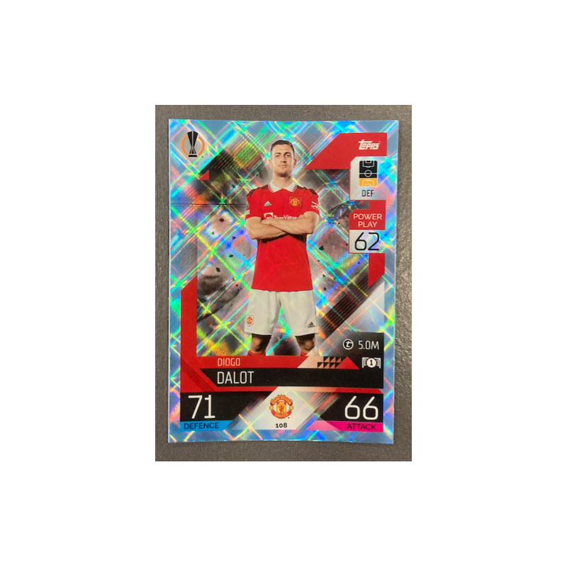 DIOGO DALOT 2022-23 TOPPS MATCH ATTAX CRYSTAL - 108