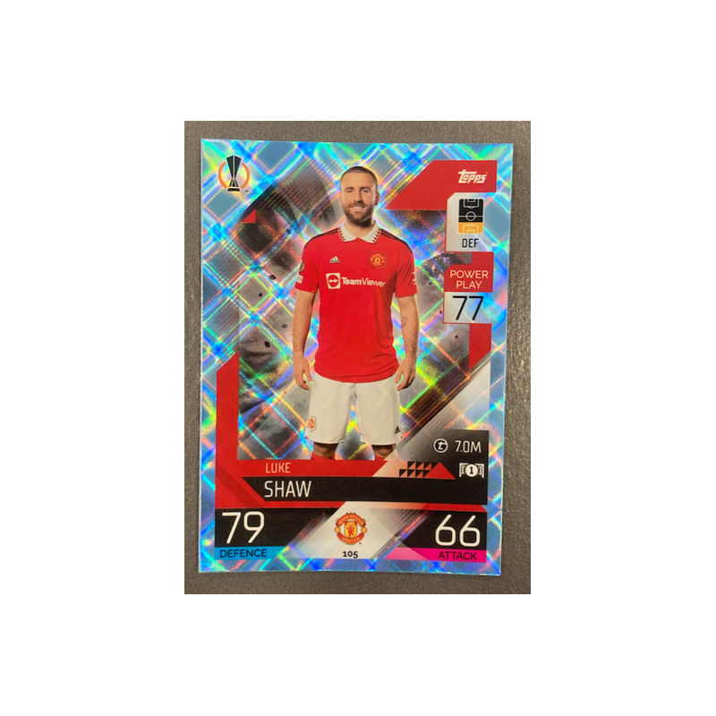 LUKE SHAW 2022-23 TOPPS MATCH ATTAX CRYSTAL - 105