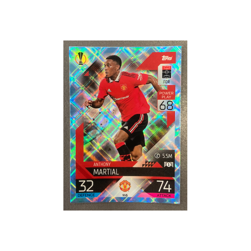 ANTHONY MARTIAL 2022-23 TOPPS MATCH ATTAX CRYSTAL - 115