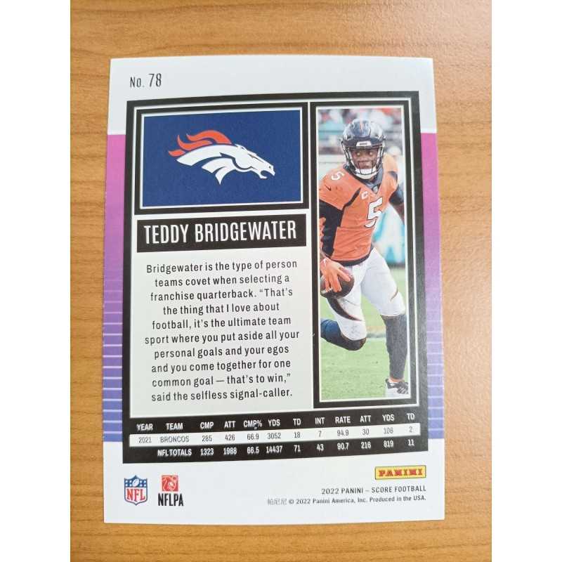 TEDDY BRIDGEWATER 2022 PANINI SCORE