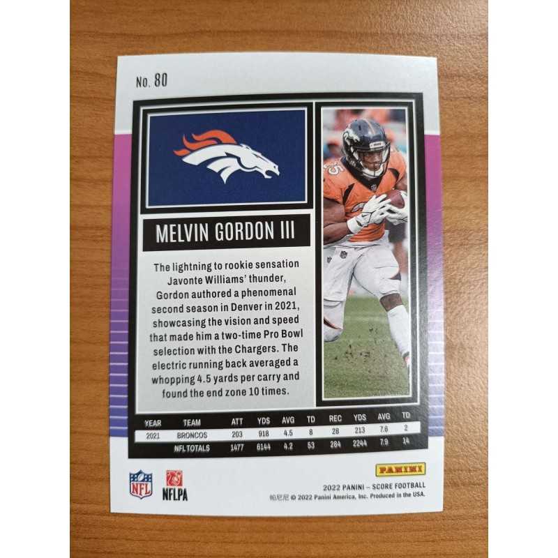 MELVIN GORDON III 2022 PANINI SCORE