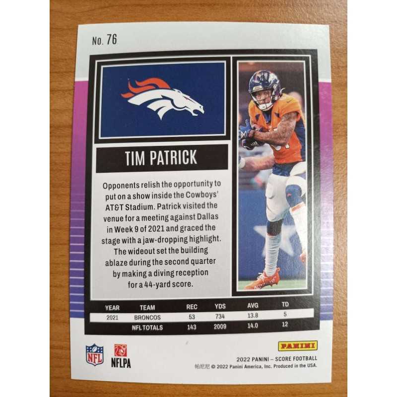 TIM PATRICK 2022 PANINI SCORE