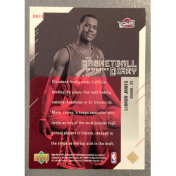 LEBRON JAMES 2003-04 UPPER DECK MVP BASKETBALL DIARY - BD13