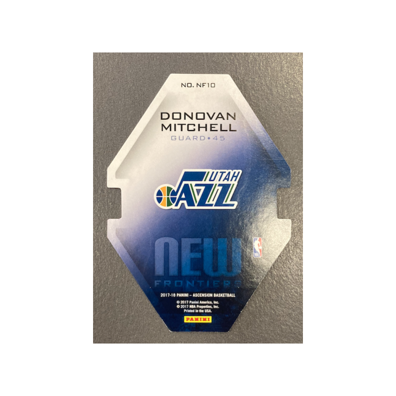 DONOVAN MITCHELL 2017-18 PANINI ASCENSION NEW FRONTIERS DIE CUT - 10