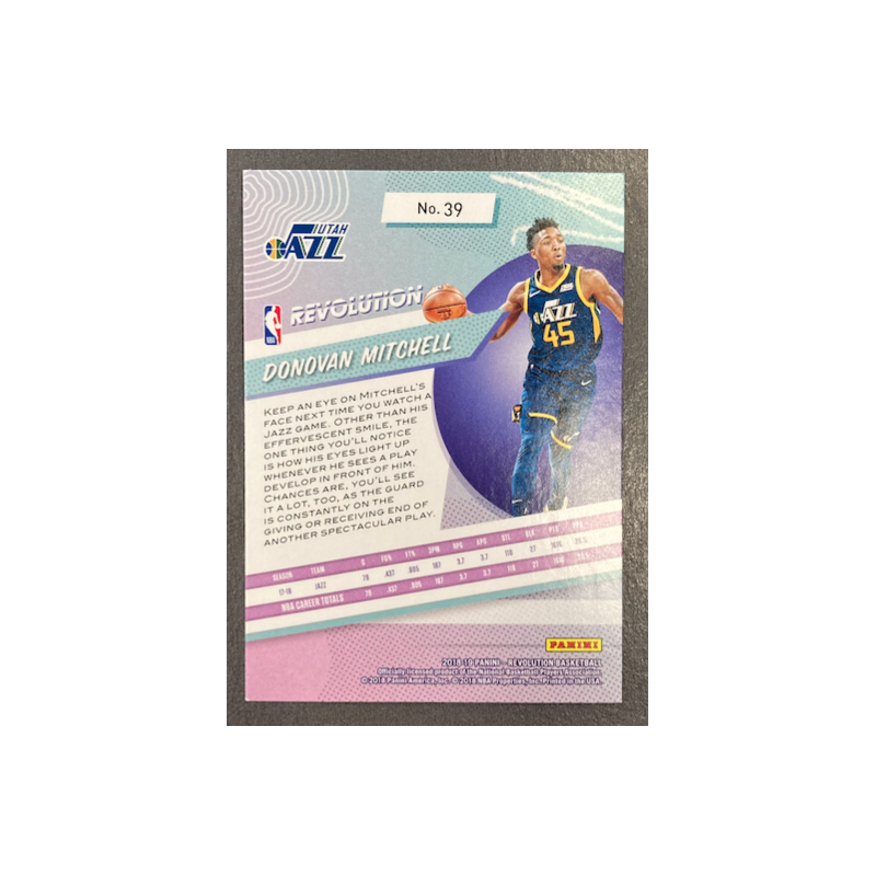 DONOVAN MITCHELL 2018-19 PANINI REVOLUTION - 39
