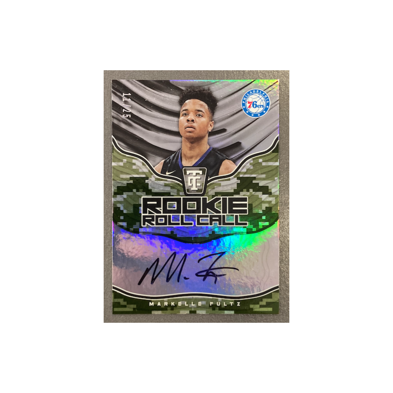 MARKELLE FULTZ 2017-18 TOTALLY CERTIFIED ROOKIE ROLL CALL CAMO AUTO 11/25