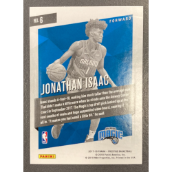 JONATHAN ISAAC 2017-18 PANINI PRESTIGE MICRO ETCH ROOKIE RED - 6