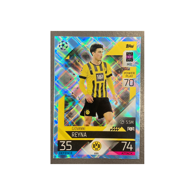 GIOVANNI REYNA 2022-23 TOPPS MATCH ATTAX CRYSTAL - 221