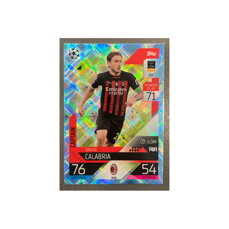 DAVIDE CALABRIA 2022-23 TOPPS MATCH ATTAX CRYSTAL - 329