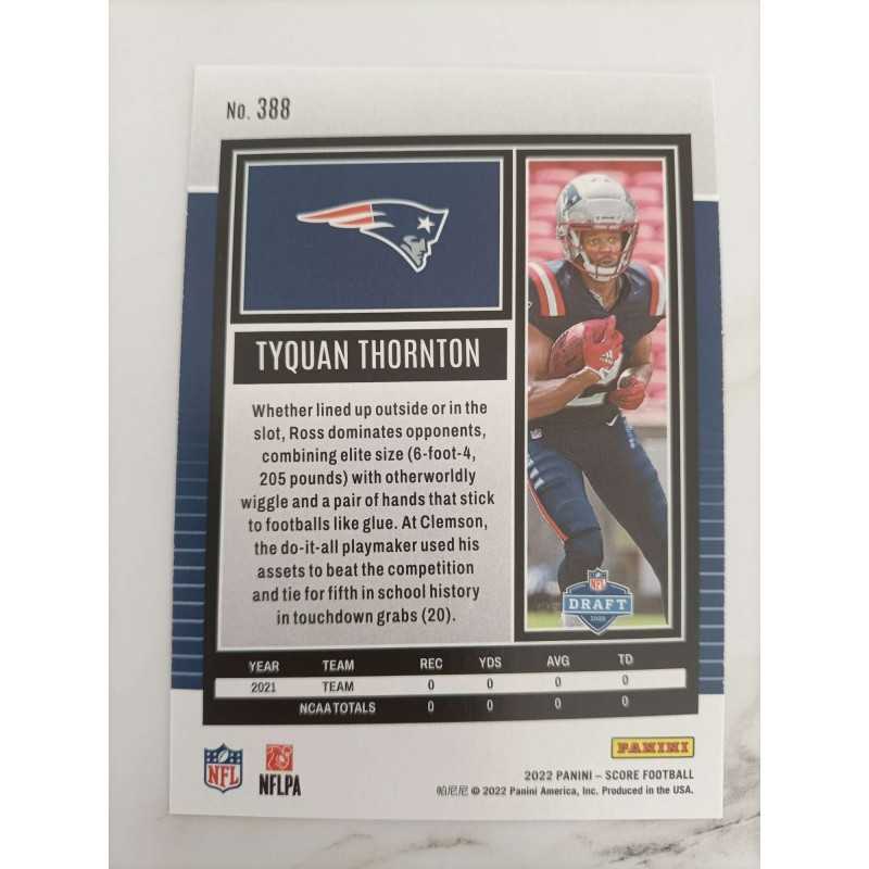 TYQUAN THORNTON 2022 PANINI SCORE ROOKIE