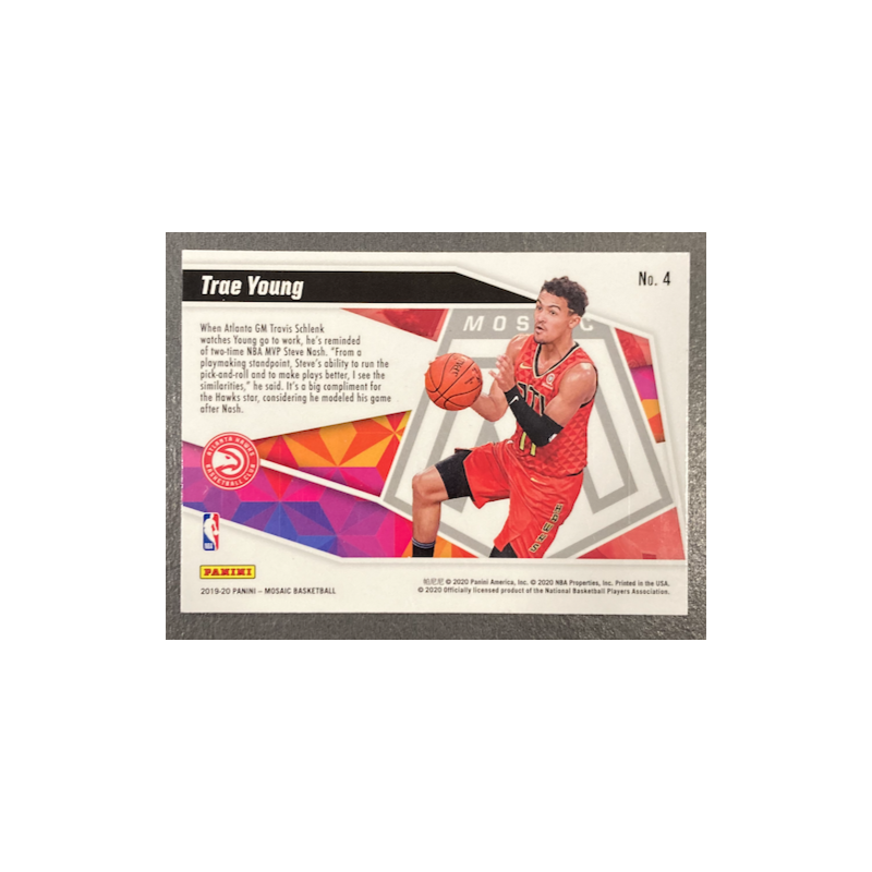 TRAE YOUNG 2019-20 PANINI MOSAIC GIVE AND GO - 4