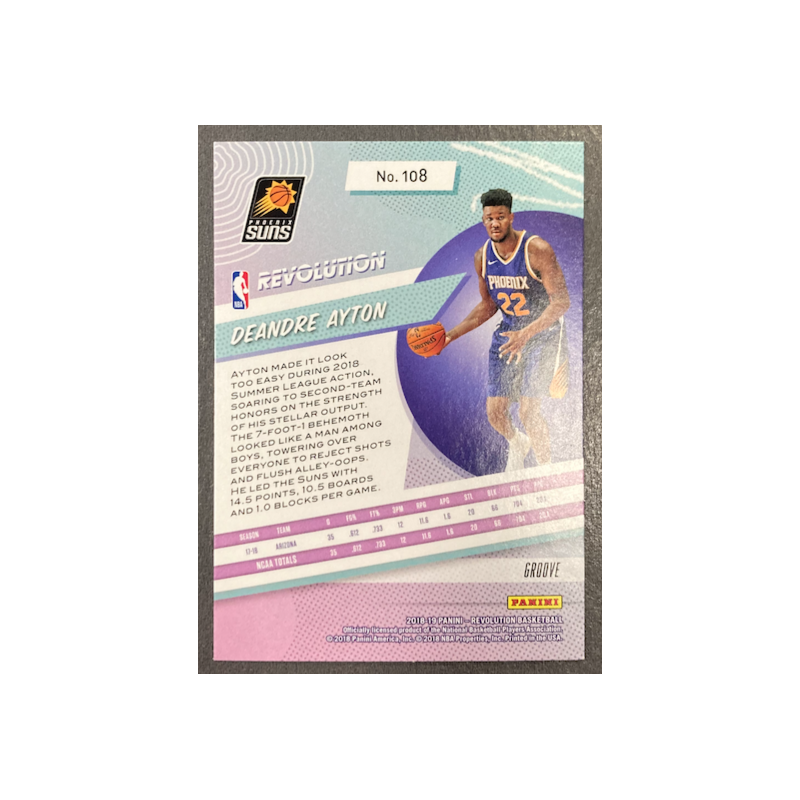 DEANDRE AYTON 2018-19 PANINI REVOLUTION GROOVE ROOKIE - 108