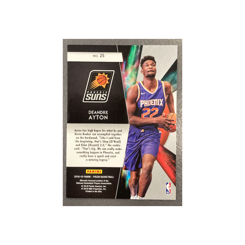 DEANDRE AYTON 2018-19 PANINI PRIZM FRESHMAN PHENOMS - 25
