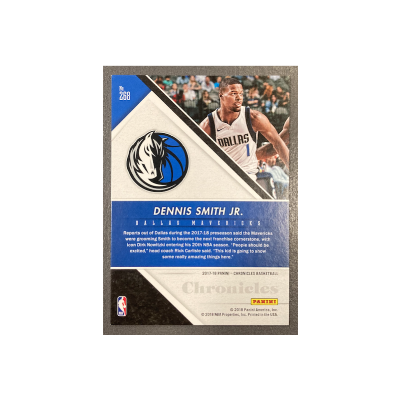 DENNIS SMITH JR 2017-18 PANINI CHRONICLES PINNACLE ARTIST PROOF ROOKIE 39/99 - EXMT CONDITION
