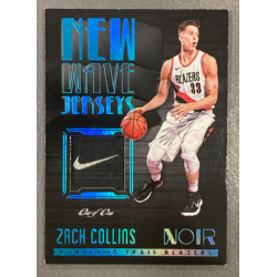 ZACH COLLINS 2017-18 PANINI NOIR NEW WAVE JERSEY TAG 1/1 - EXMT CONDITION