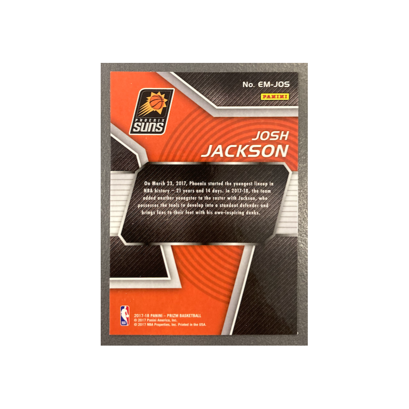 JOSH JACKSON 2017-18 PANINI PRIZM EMERGENT - 4