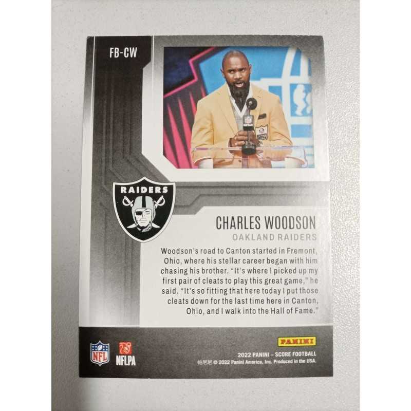 CHARLES WOODSON 2022 PANINI SCORE FIRST BALLOT