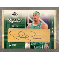 PAUL PIERCE 2003-04 UPPER DECK SP GAME USED SIGNIFICANT MARKS AUTO 55/75