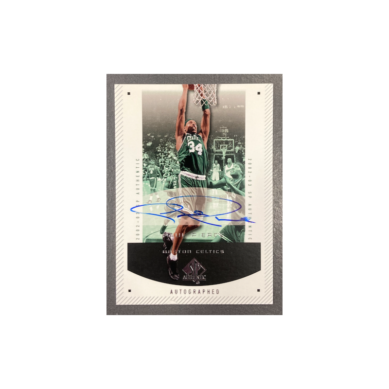 PAUL PIERCE 2002-03 UPPER DECK SP AUTHENTIC AUTO