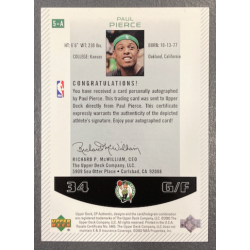 PAUL PIERCE 2002-03 UPPER DECK SP AUTHENTIC AUTO
