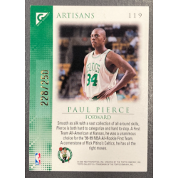 PAUL PIERCE 1999-00 TOPPS GALLERY PLAYER'S ISSUE ARTISANS 228/250