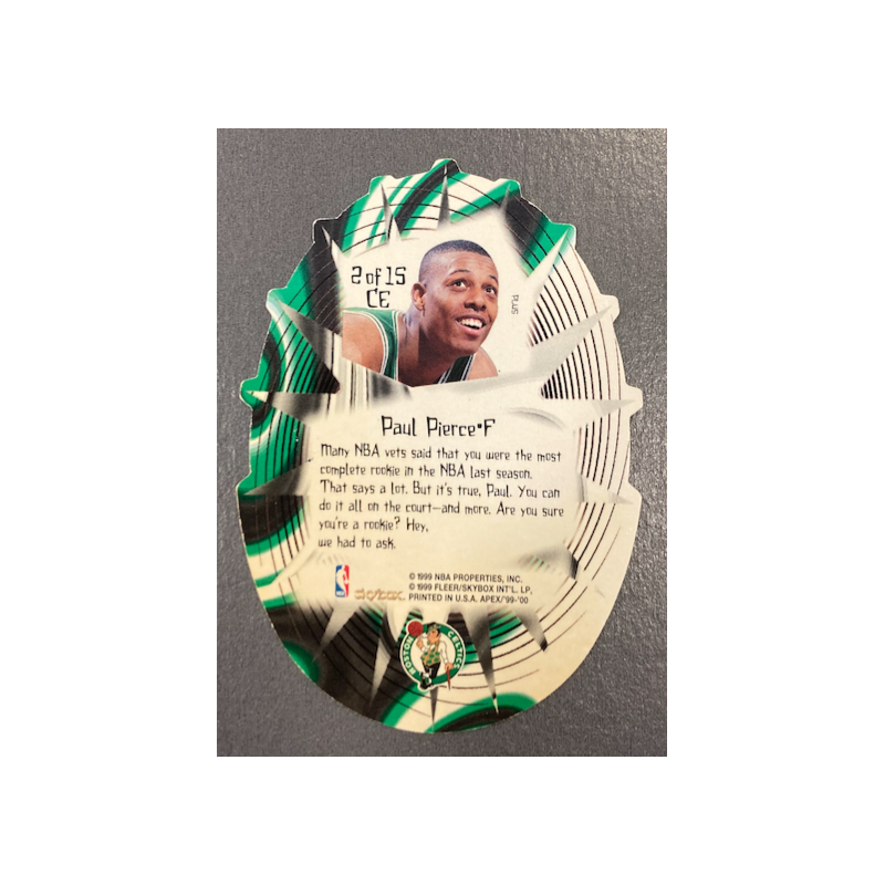 PAUL PIERCE 1999-00 SKYBOX APEX CUTTING EDGE PLUS