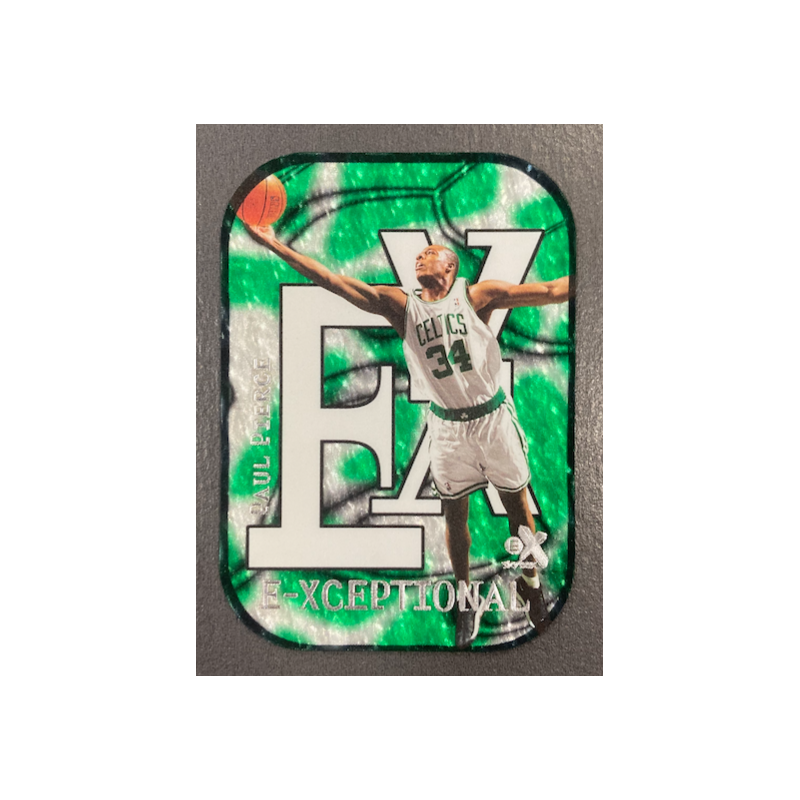 PAUL PIERCE 1999-00 SKYBOX E-X E-XCEPTIONAL GREEN 320/500