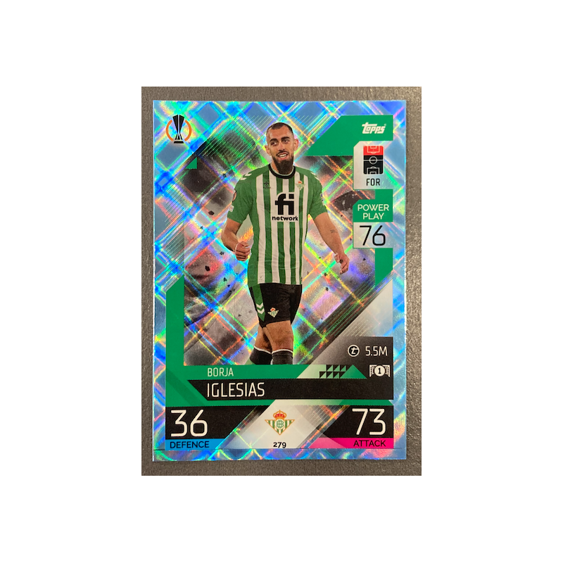 BORJA IGLESIAS 2022-23 TOPPS MATCH ATTAX CRYSTAL - 279