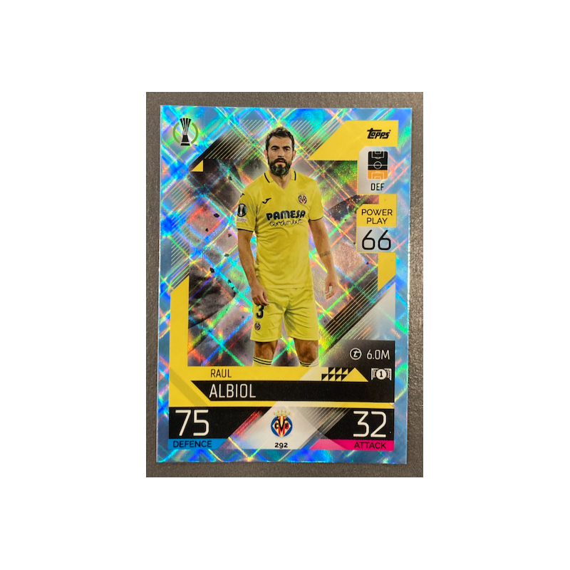 RAUL ALBIOL 2022-23 TOPPS MATCH ATTAX CRYSTAL - 292